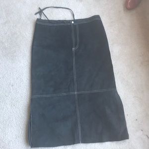 Suede skirt - Anonymous